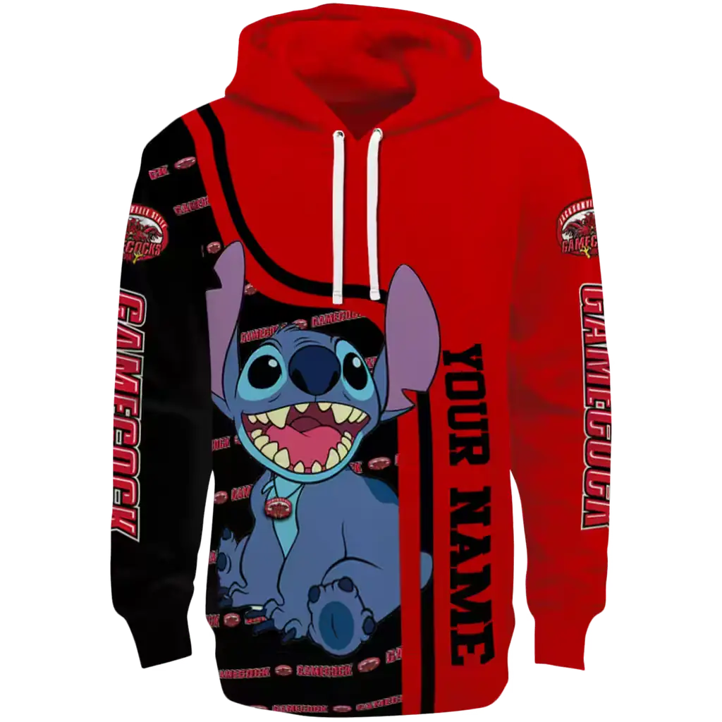 customized jacksonville state gamecocks stitch red hoodie best selling customized jacksonville state gamecocks stitch red hoodie best selling