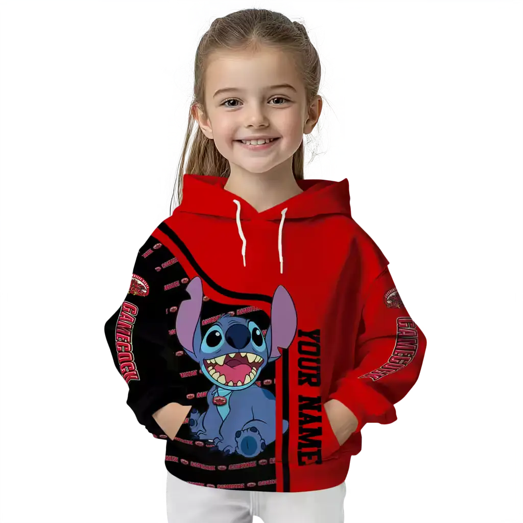 customized jacksonville state gamecocks stitch red hoodie top rated customized jacksonville state gamecocks stitch red hoodie top rated