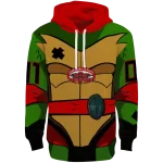 customized jacksonville state gamecocks superhero armor red green hoodie best selling