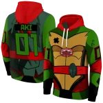 customized jacksonville state gamecocks superhero armor red green hoodie best selling