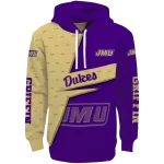 customized james madison dukes abstract shape purple hoodie best selling