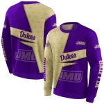 customized james madison dukes abstract shape purple hoodie best selling