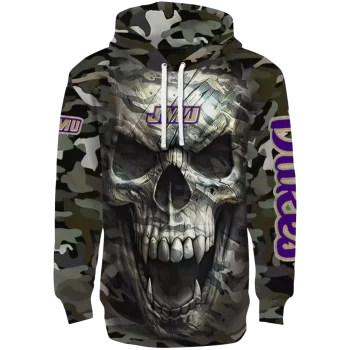 customized james madison dukes camo skull hoodie best selling