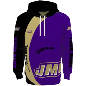 customized james madison dukes minimalist design purple black hoodie best selling