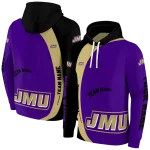 customized james madison dukes minimalist design purple black hoodie best selling