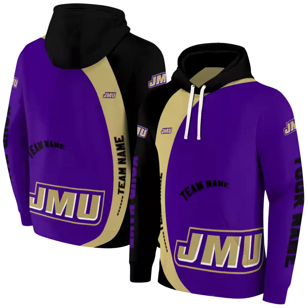customized james madison dukes minimalist design purple black hoodie fashion forward customized james madison dukes minimalist design purple black hoodie fashion forward