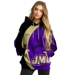 customized james madison dukes minimalist design purple black hoodie best selling