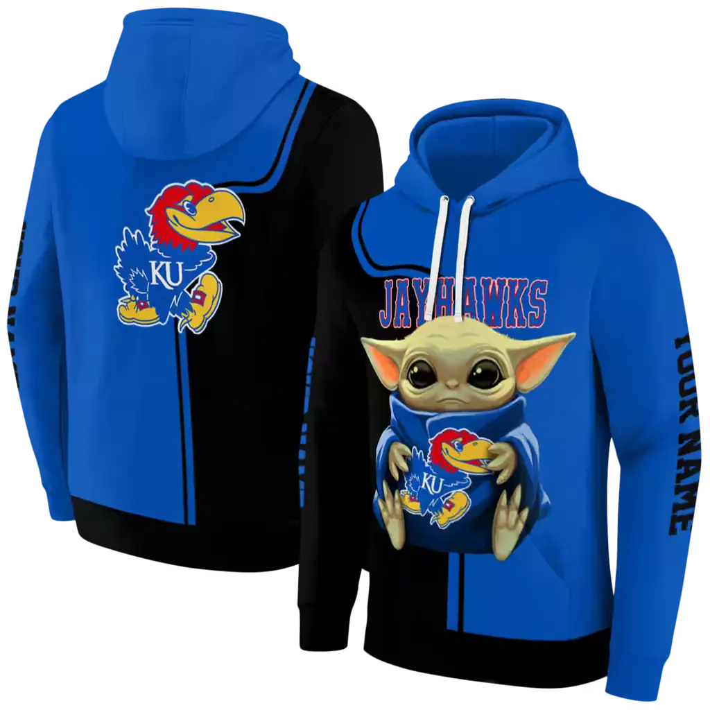 customized kansas jayhawks baby yoda blue black hoodie fashion forward customized kansas jayhawks baby yoda blue black hoodie fashion forward