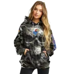 customized kansas jayhawks camo skull hoodie best selling