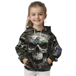 customized kansas jayhawks camo skull hoodie best selling