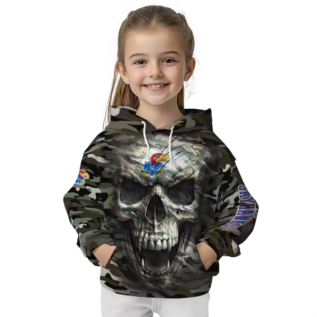 customized kansas jayhawks camo skull hoodie top rated customized kansas jayhawks camo skull hoodie top rated