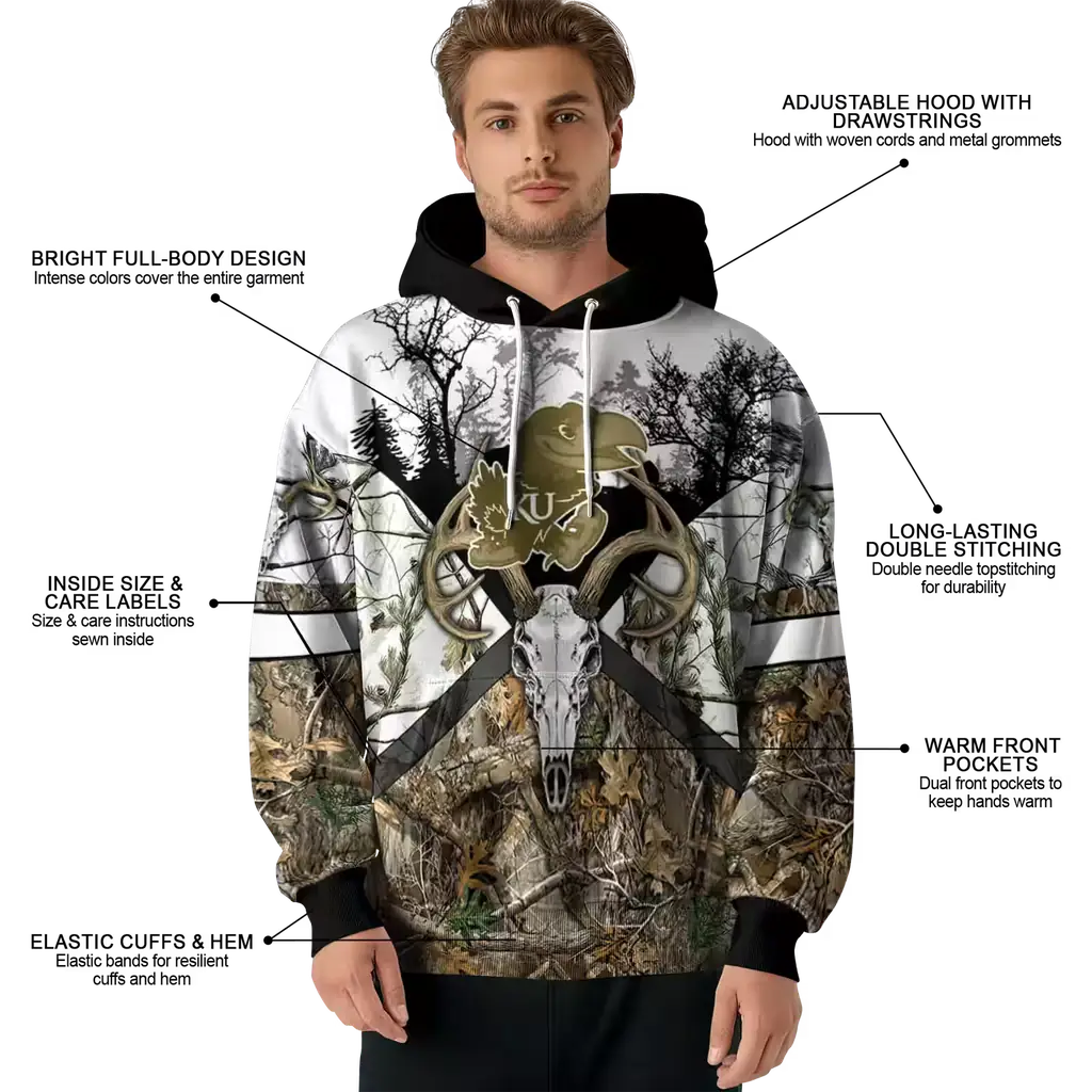 customized kansas jayhawks forest silhouette hoodie latest model customized kansas jayhawks forest silhouette hoodie latest model