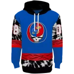 customized kansas jayhawks grateful vibes blue hoodie best selling