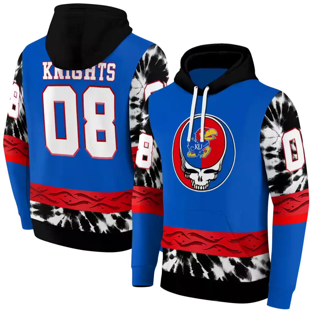customized kansas jayhawks grateful vibes blue hoodie fashion forward customized kansas jayhawks grateful vibes blue hoodie fashion forward