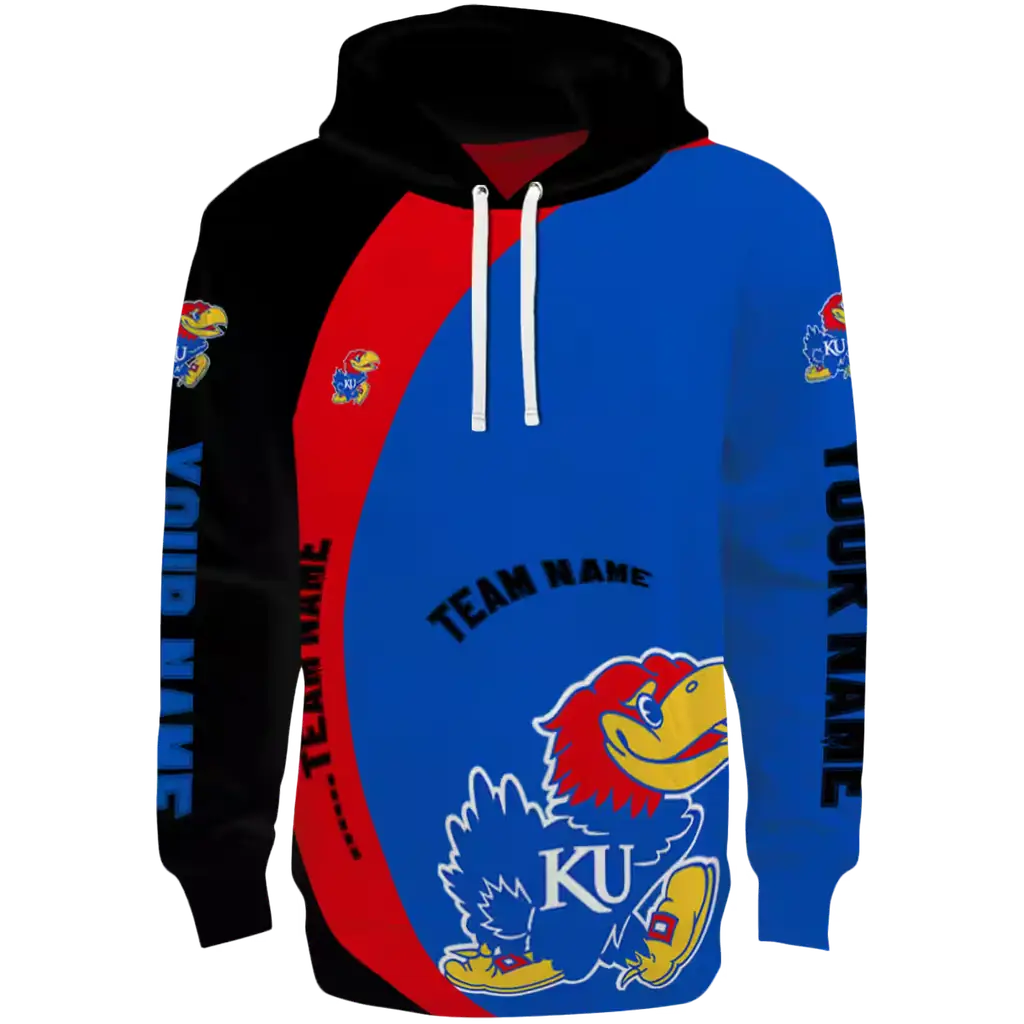 customized kansas jayhawks minimalist design blue black hoodie best selling customized kansas jayhawks minimalist design blue black hoodie best selling