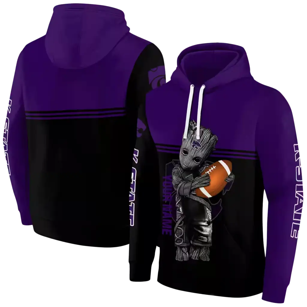 customized kansas state wildcats baby groot purple black hoodie fashion forward customized kansas state wildcats baby groot purple black hoodie fashion forward