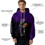 customized kansas state wildcats baby groot purple black hoodie best selling