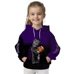 customized kansas state wildcats baby groot purple black hoodie best selling