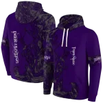 customized kansas state wildcats deer silhouette purple hoodie best selling