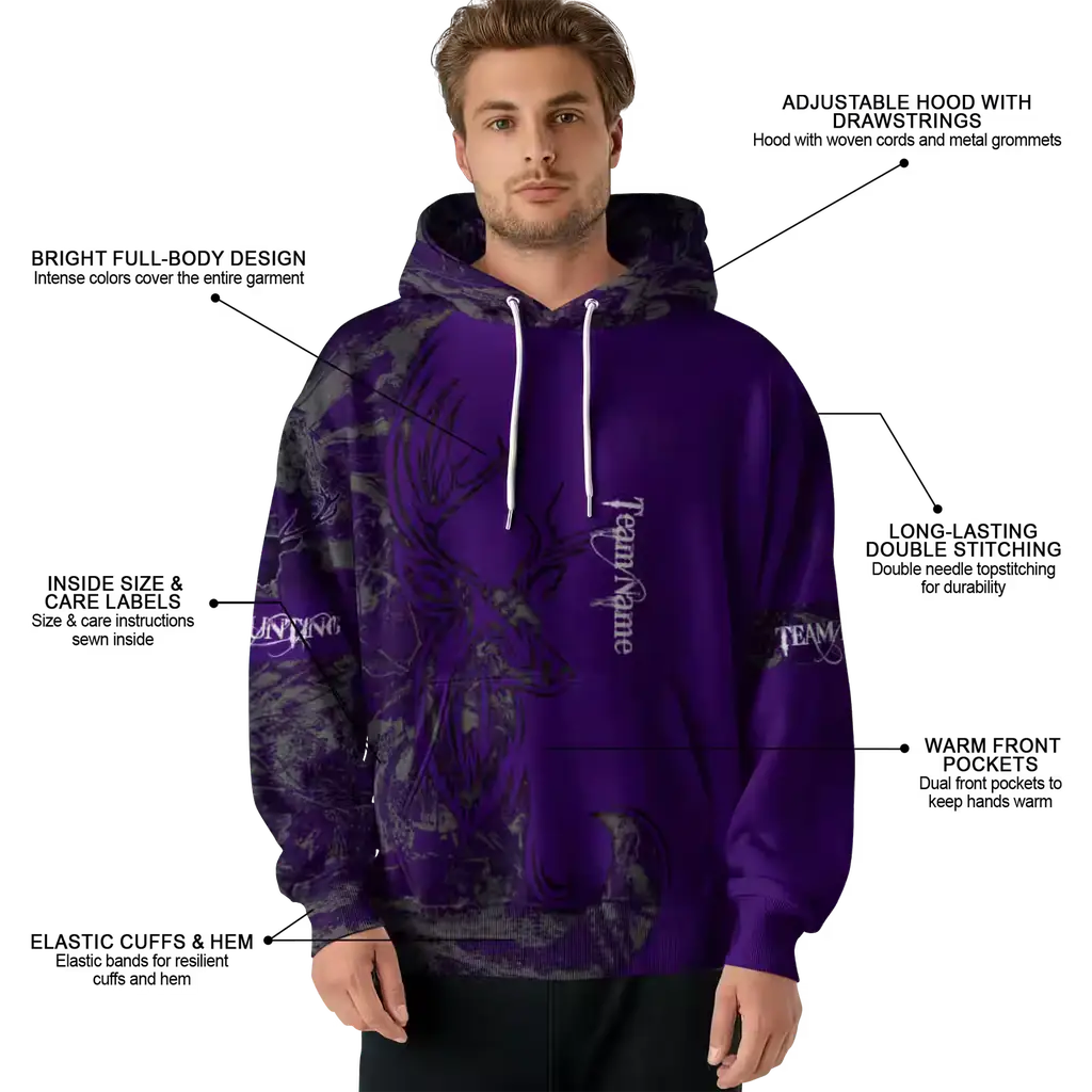 customized kansas state wildcats deer silhouette purple hoodie latest model customized kansas state wildcats deer silhouette purple hoodie latest model