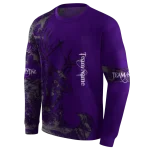 customized kansas state wildcats deer silhouette purple hoodie best selling