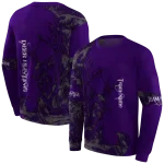 customized kansas state wildcats deer silhouette purple hoodie best selling