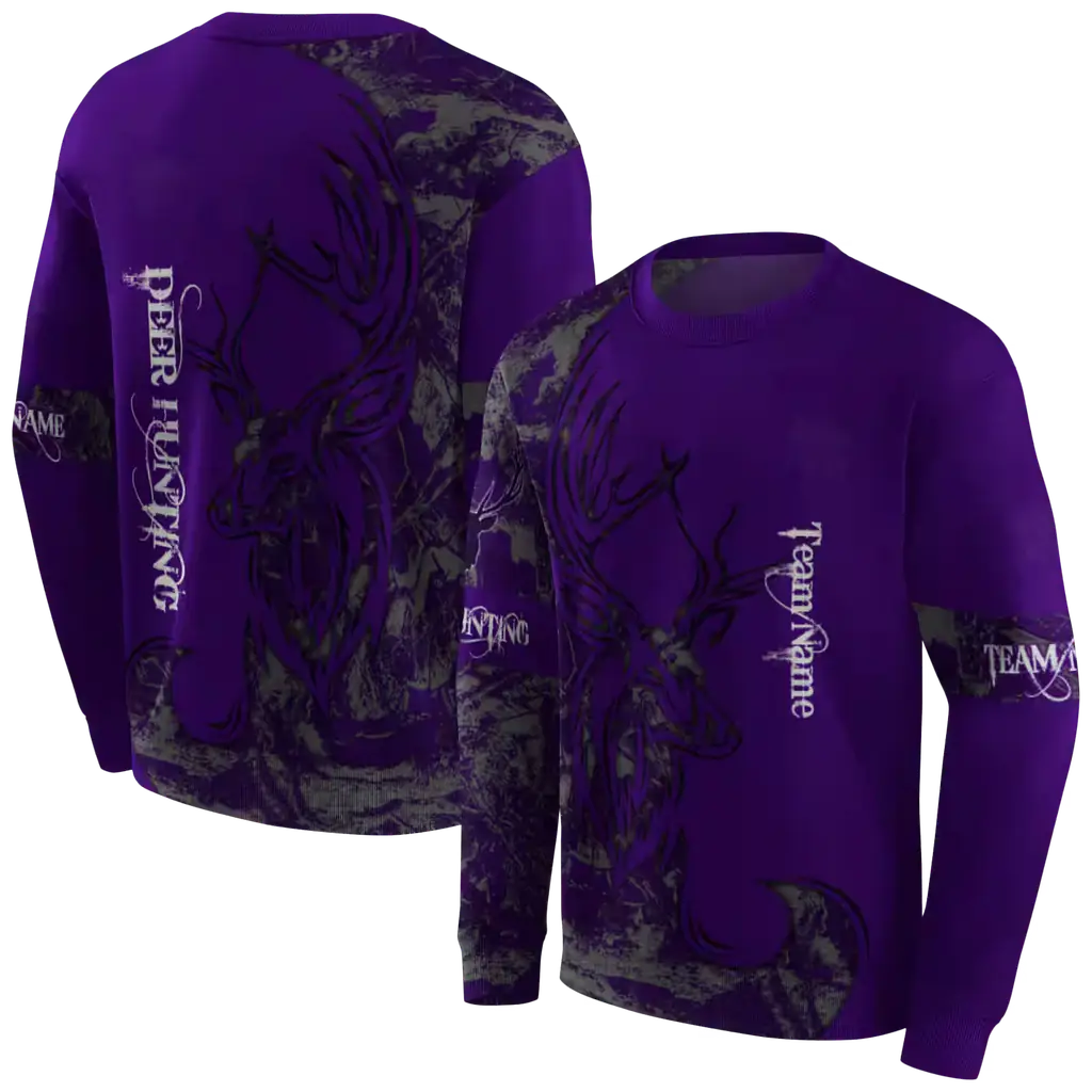 customized kansas state wildcats deer silhouette purple hoodie premium grade customized kansas state wildcats deer silhouette purple hoodie premium grade