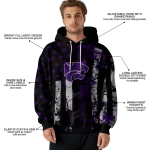 customized kansas state wildcats distressed flag purple black hoodie best selling