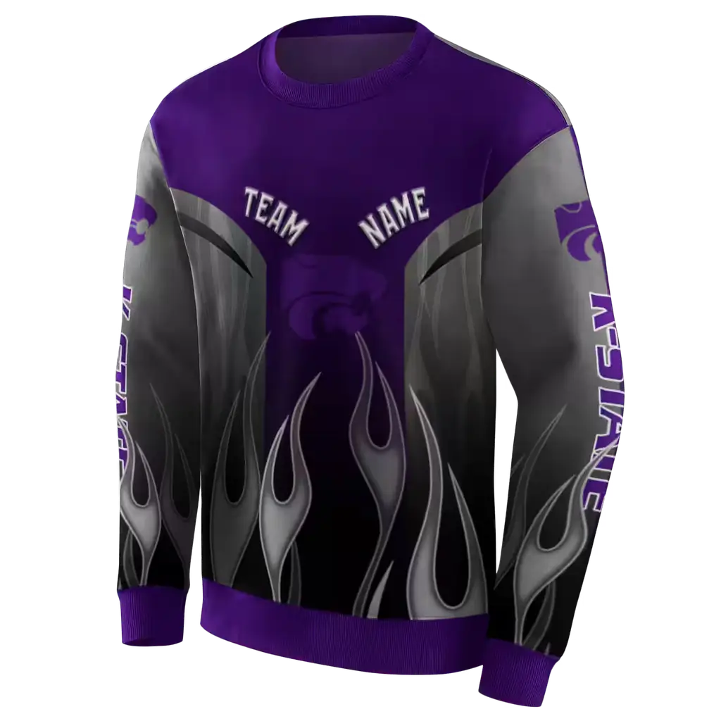 customized kansas state wildcats flame design purple hoodie new arrival customized kansas state wildcats flame design purple hoodie new arrival