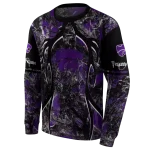 customized kansas state wildcats hunting theme purple black hoodie best selling