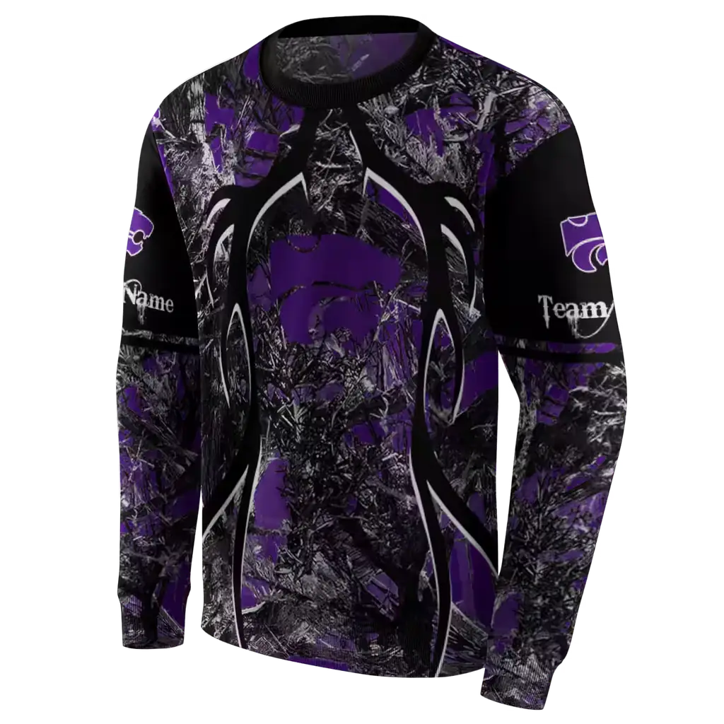 customized kansas state wildcats hunting theme purple black hoodie new arrival customized kansas state wildcats hunting theme purple black hoodie new arrival