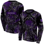 customized kansas state wildcats hunting theme purple black hoodie best selling