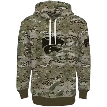 customized kansas state wildcats military style hoodie best selling