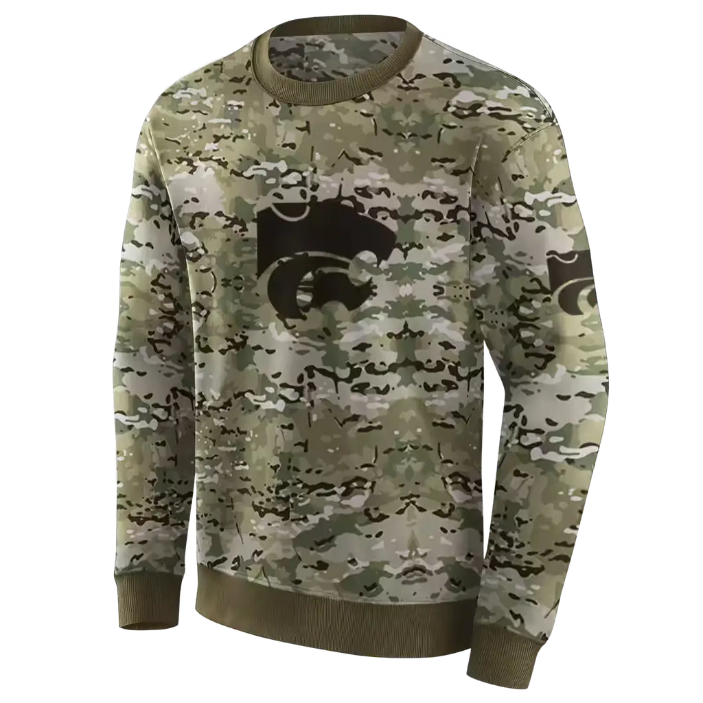 customized kansas state wildcats military style hoodie new arrival customized kansas state wildcats military style hoodie new arrival