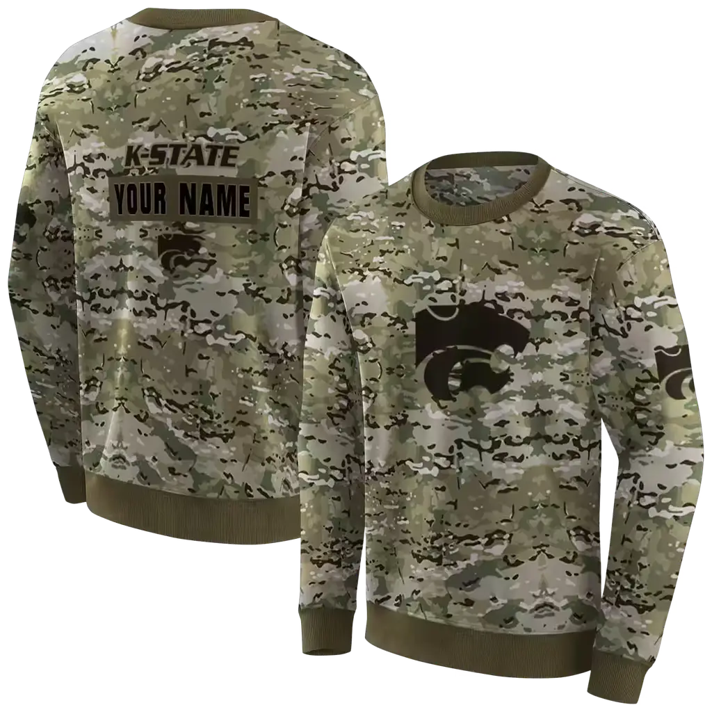 customized kansas state wildcats military style hoodie premium grade customized kansas state wildcats military style hoodie premium grade