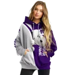 customized kansas state wildcats peeking snoopy purple hoodie best selling