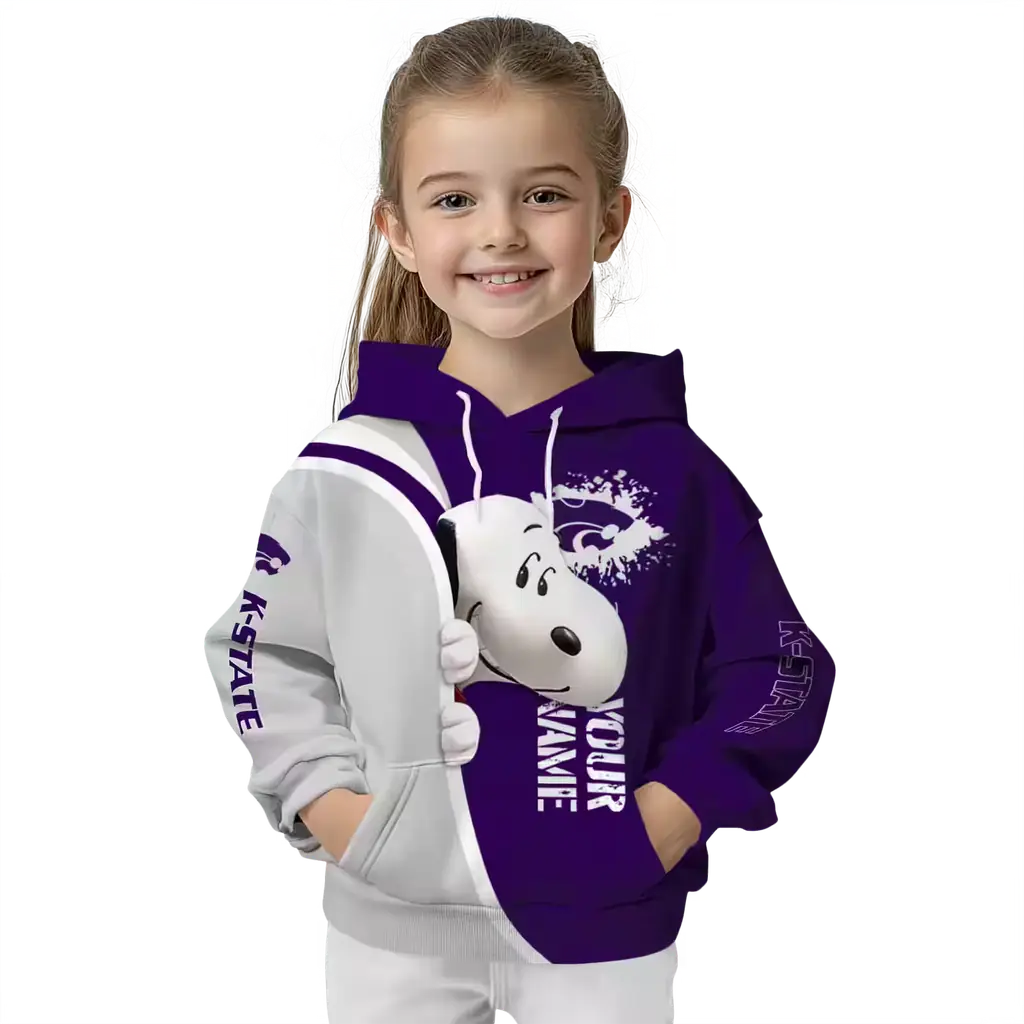 customized kansas state wildcats peeking snoopy purple hoodie top rated customized kansas state wildcats peeking snoopy purple hoodie top rated