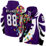 customized kansas state wildcats puzzle pieces purple hoodie best selling