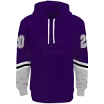 customized kansas state wildcats striped sleeves purple hoodie best selling