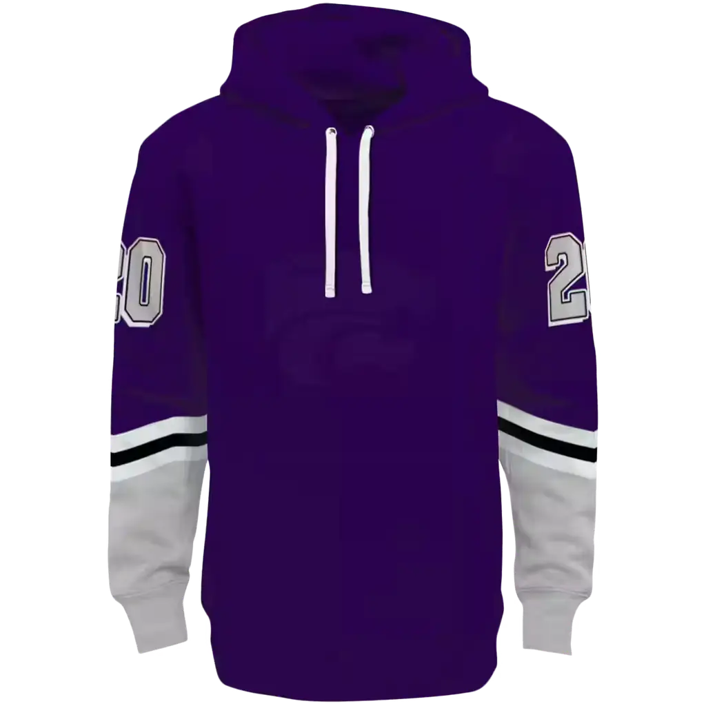 customized kansas state wildcats striped sleeves purple hoodie best selling customized kansas state wildcats striped sleeves purple hoodie best selling
