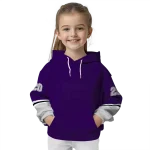 customized kansas state wildcats striped sleeves purple hoodie best selling