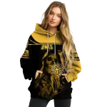 customized kennesaw state owls grim reaper gold black hoodie best selling