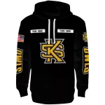 customized kennesaw state owls punisher skull black hoodie best selling