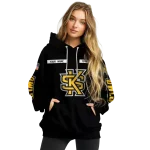 customized kennesaw state owls punisher skull black hoodie best selling