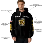 customized kennesaw state owls punisher skull black hoodie best selling
