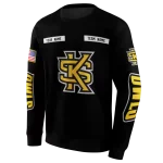 customized kennesaw state owls punisher skull black hoodie best selling