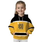 customized kennesaw state owls striped pattern gold hoodie best selling