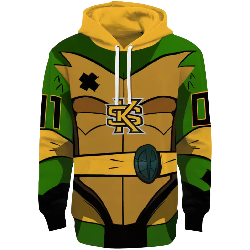 customized kennesaw state owls superhero armor gold green hoodie best selling customized kennesaw state owls superhero armor gold green hoodie best selling