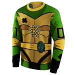 customized kennesaw state owls superhero armor gold green hoodie best selling