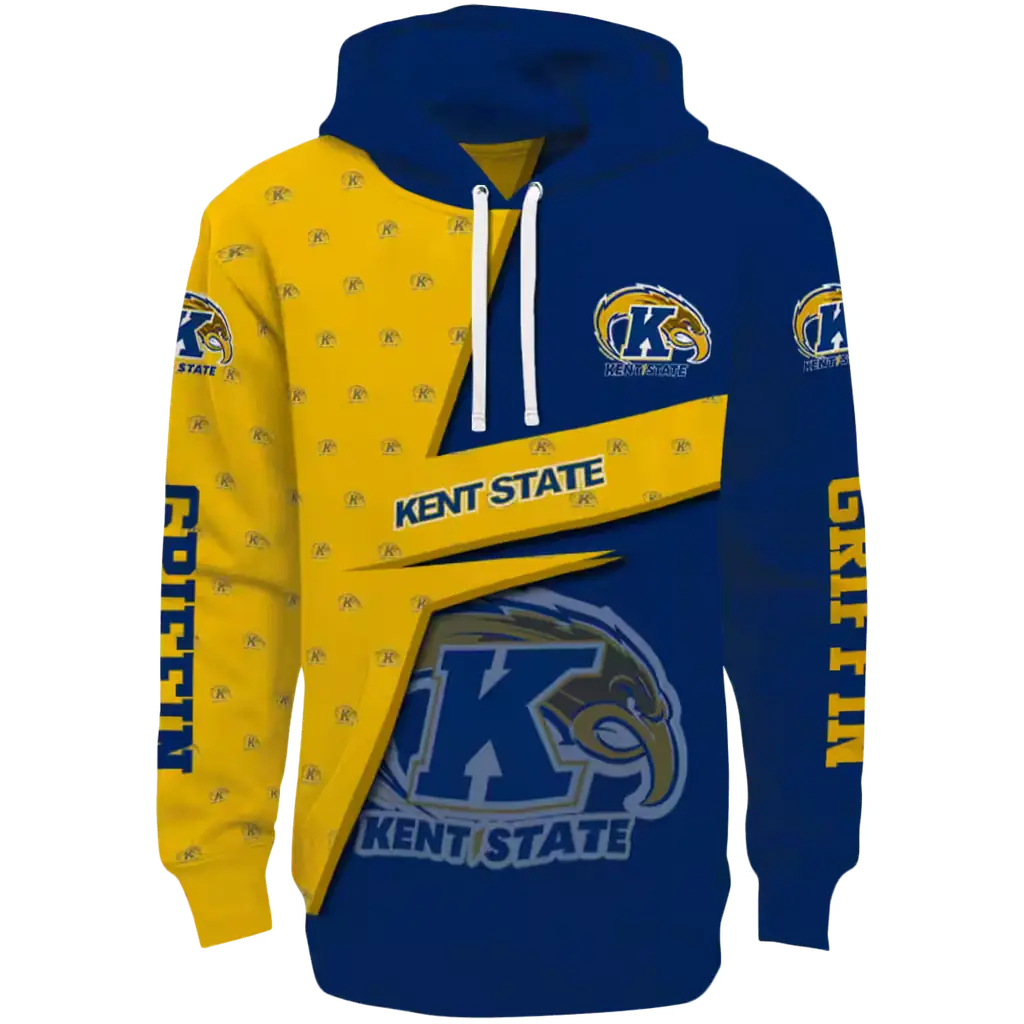 customized kent state golden flashes abstract shape navy blue hoodie best selling customized kent state golden flashes abstract shape navy blue hoodie best selling